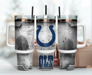 Stylish Colts Insulated Tumbler with Handle - Perfect Gift for Fans