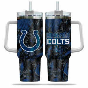 Stay Hydrated with the Ultimate Indianapolis Colts Travel Tumbler – Double-Wall Insulation