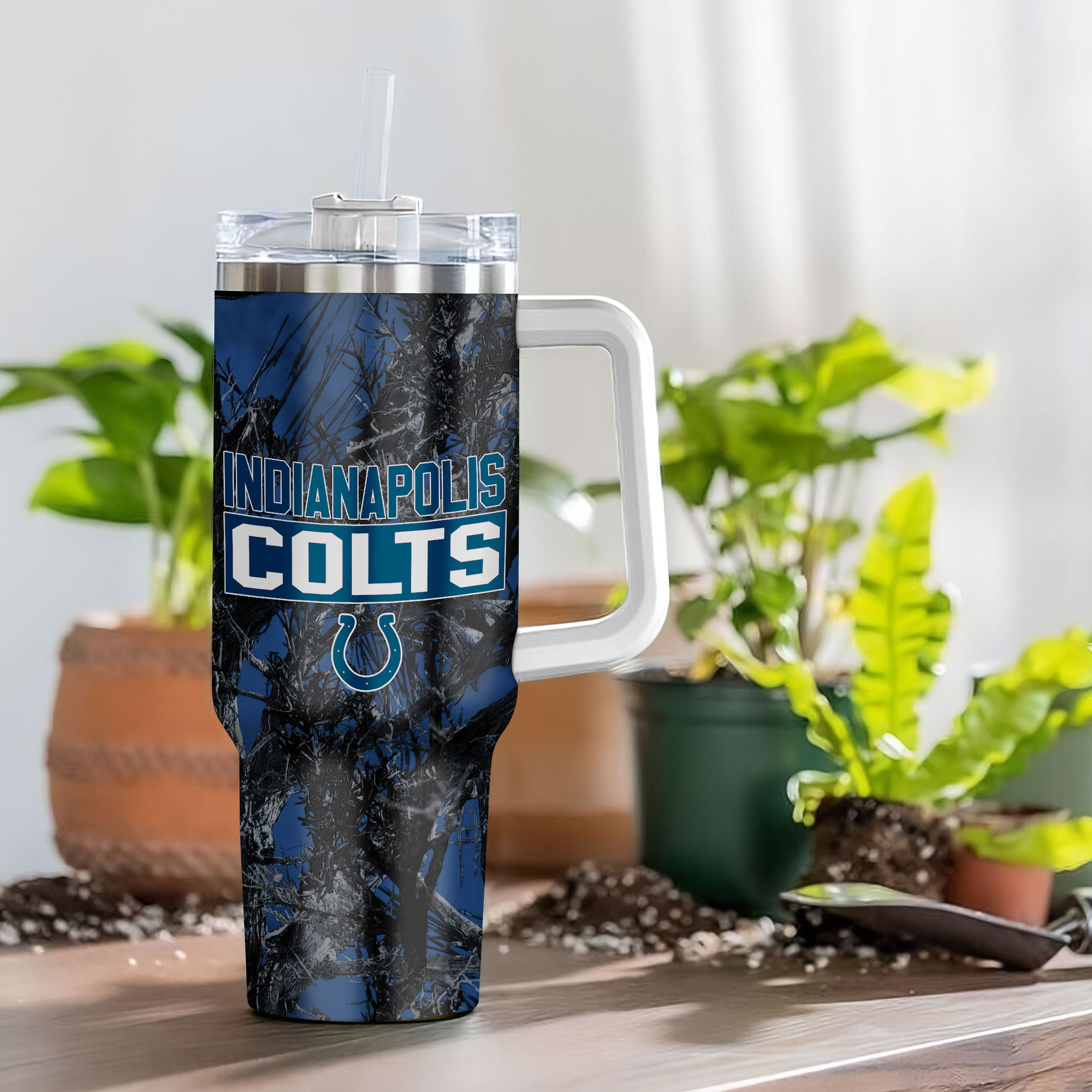 Stay Hydrated with the Ultimate Indianapolis Colts Travel Tumbler – Double-Wall Insulation - Image 4