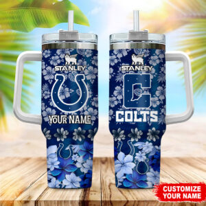 Customizable Floral Sports Tumbler with Handle - Personalize Your Name