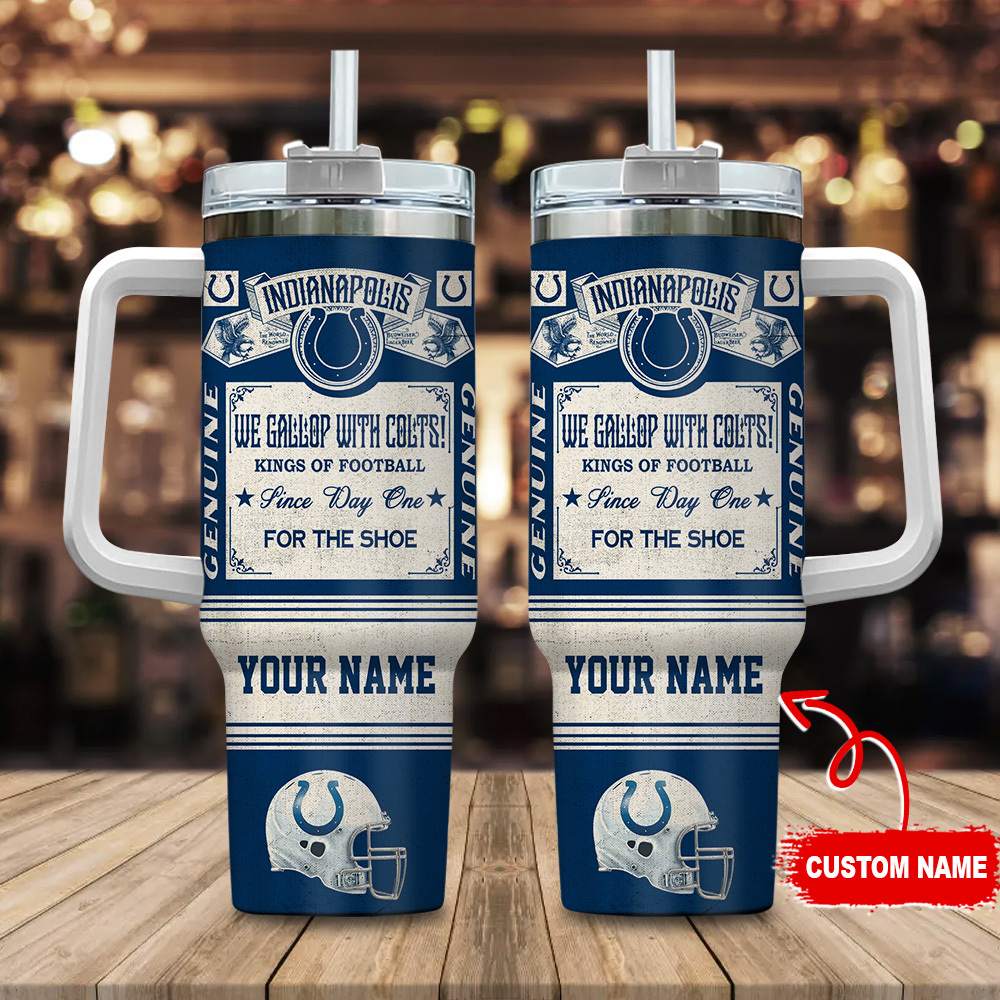 Custom NFL Team Tumbler - Personalized Insulated Mug for Football Fans