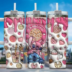 Cute Cafecito Themed Insulated Tumbler - Stay Hydrated in Style with Adorable Design