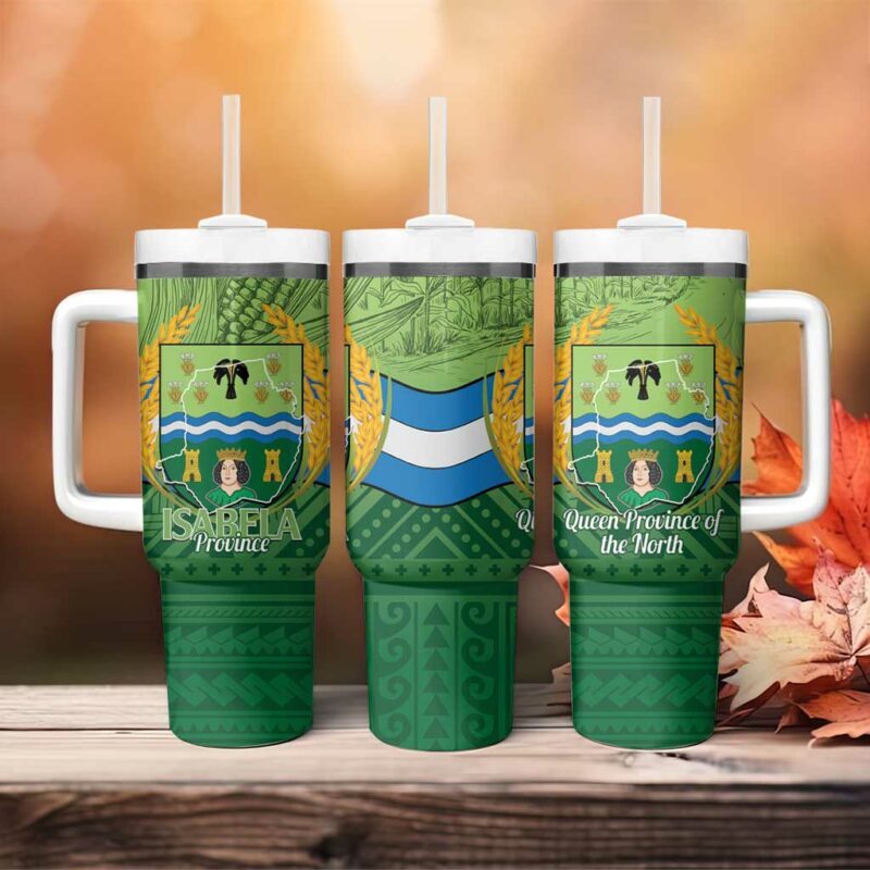 Isabela Philippines Custom Stanley Quencher 40oz Stainless Steel Tumbler With Handle - Threewoofs - Image 4