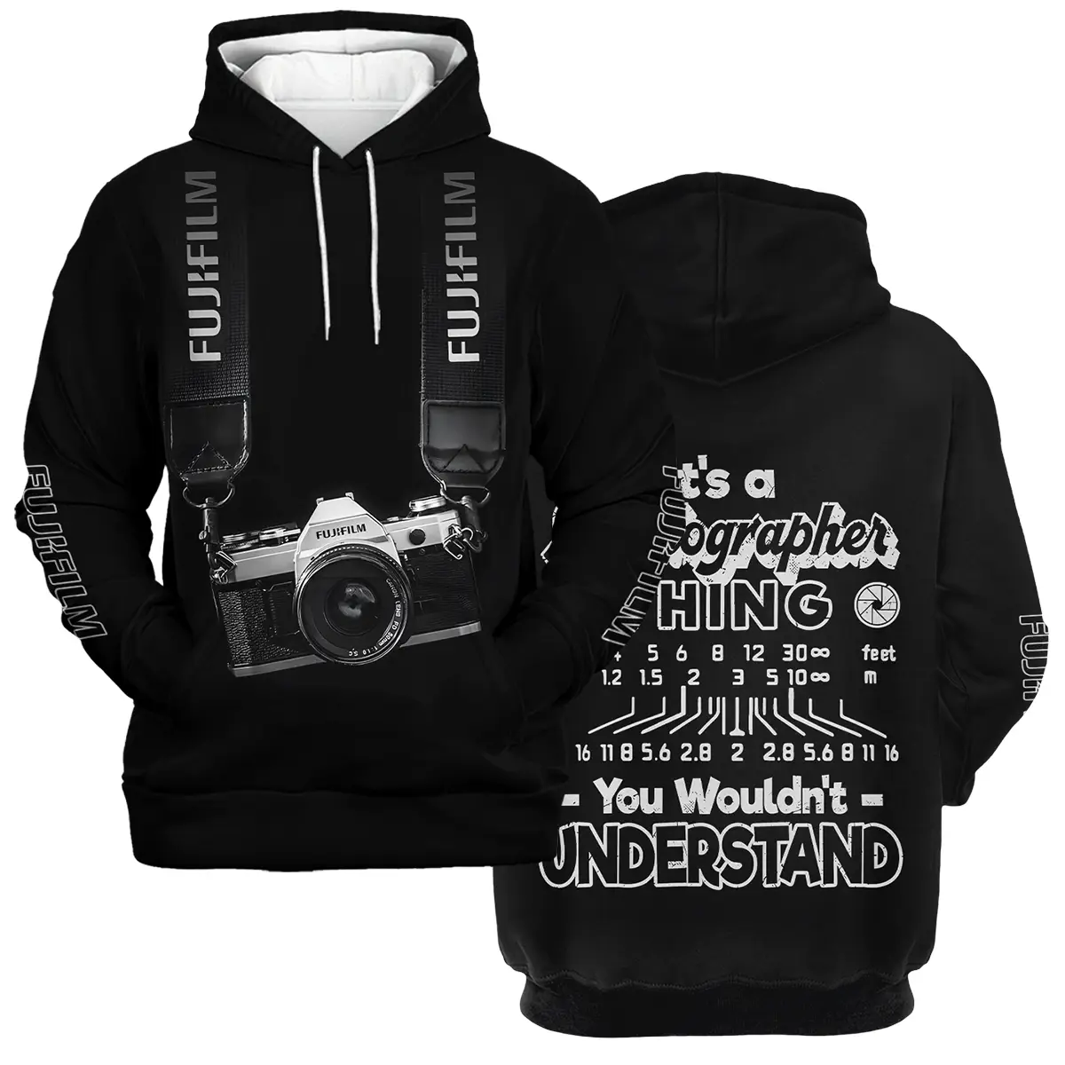 It's A Photographer Thing You Wouldn't Understand Fujifilm Photography Videography All Over Prints BL251024A2FJF - Hoodie