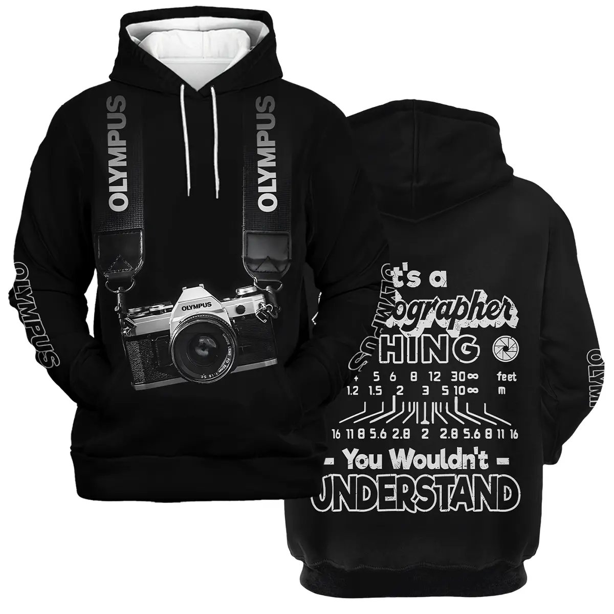 It's A Photographer Thing You Wouldn't Understand Olympus Photography Videography All Over Prints BL251024A2OLP - Hoodie