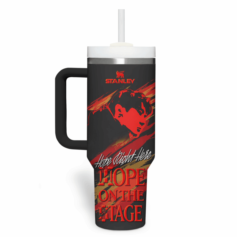 J-Hope BTS Music Custom Stanley Quencher 40oz Stainless Steel Tumbler With Handle - Threewoofs - Image 4