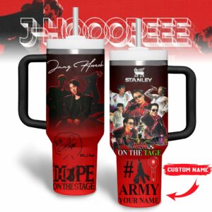 J-Hope BTS Music Custom Stanley Quencher 40oz Stainless Steel Tumbler With Handle - Threewoofs