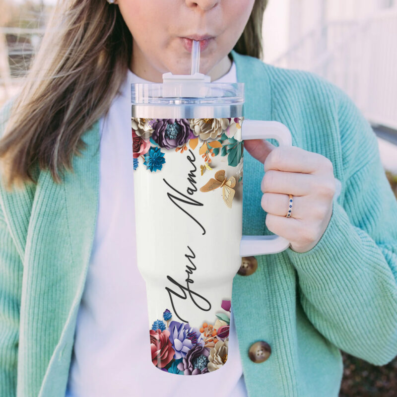 Jack and Sally The Nightmare Before Christmas Cartoon Custom Stanley Quencher 40oz Stainless Steel Tumbler With Handle - Threewoofs - Image 5