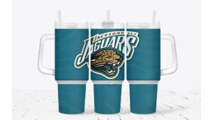 Jacksonville Jaguars Insulated Travel Tumbler with Straw - 40oz