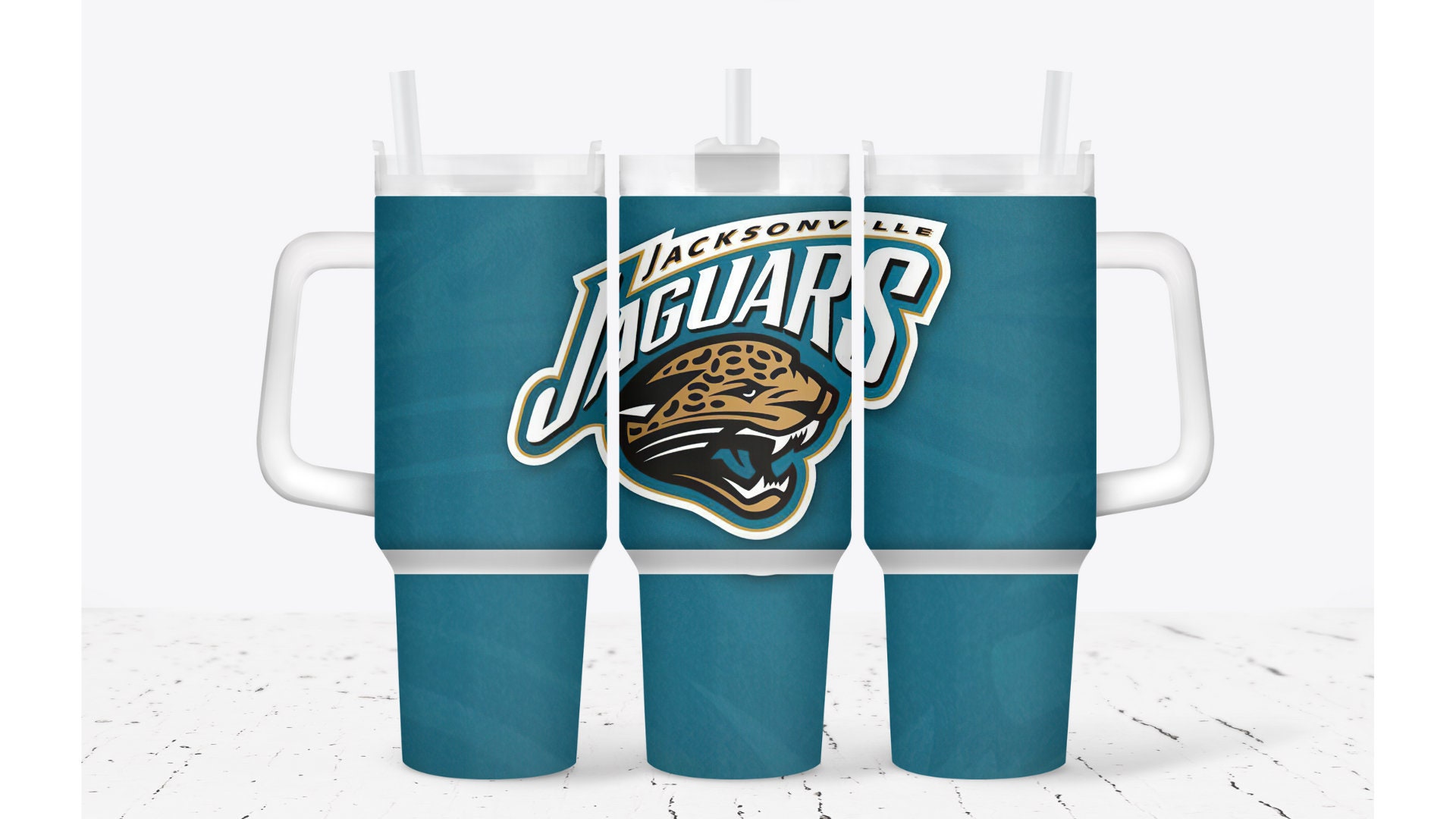 Jacksonville Jaguars Insulated Travel Tumbler with Straw - 40oz