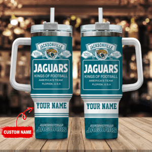 Custom Jacksonville Jaguars Tumbler - Personalized NFL Fan Gift
