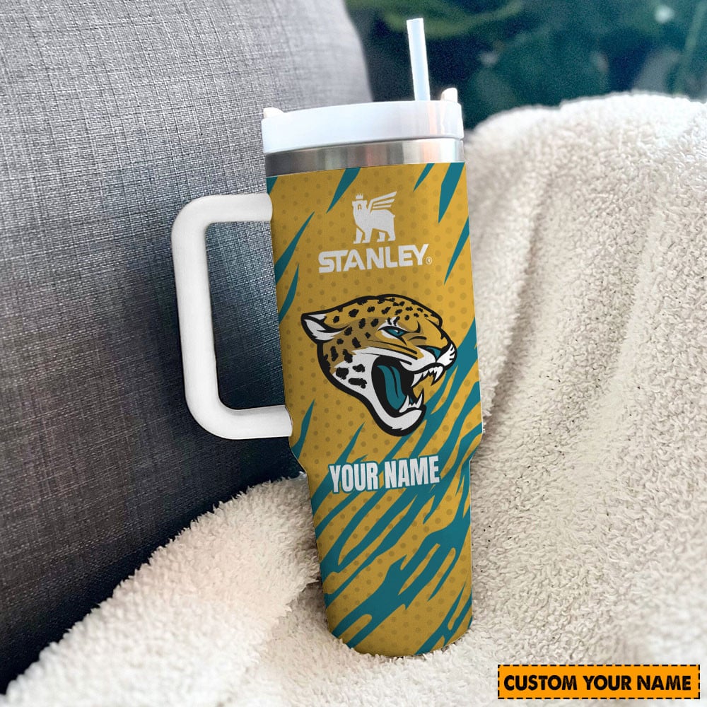 Customizable Leopard Print Tumbler with Handle - Personalize Your Drinkware - Image 2