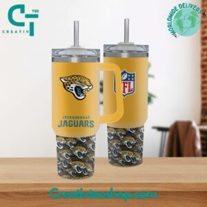 Jacksonville Jaguars NFL Insulated Tumbler with Handle - Perfect for Fans