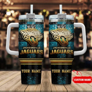 Custom Jacksonville Jaguars Tumbler Mug - Personalized NFL Fan Gift