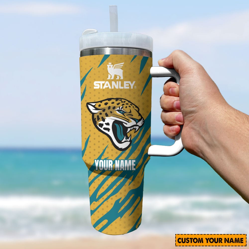 Customizable Leopard Print Tumbler with Handle - Personalize Your Drinkware - Image 3