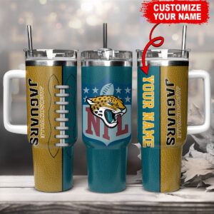 Personalized Jacksonville Jaguars Football Tumbler with Custom Name - Perfect Gift for NFL Fans