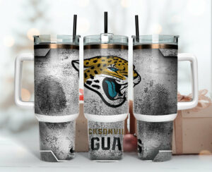 Personalized Jacksonville Jaguars Tumbler – Stylish NFL Fan Mug with Handle & Straw