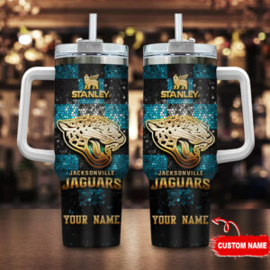 Custom Name Jacksonville Jaguars Tumbler - Personalized NFL Fan Gift