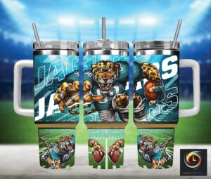 Fierce Jaguar Football Tumbler - Show Your Team Spirit