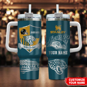Custom Jaguars Tumbler - Personalized Stanley Cup for Football Fans