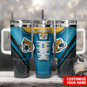 Customizable Jaguars Tumbler with Straw – Personalized Your Name