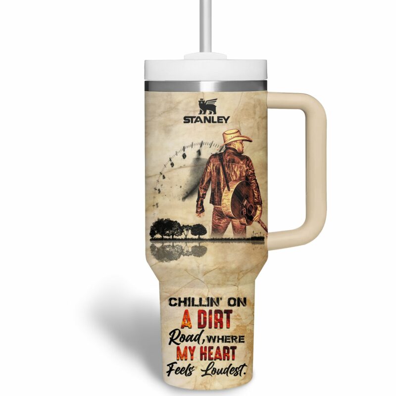 Jason Aldean Music Custom Stanley Quencher 40oz Stainless Steel Tumbler With Handle - Threewoofs - Image 4