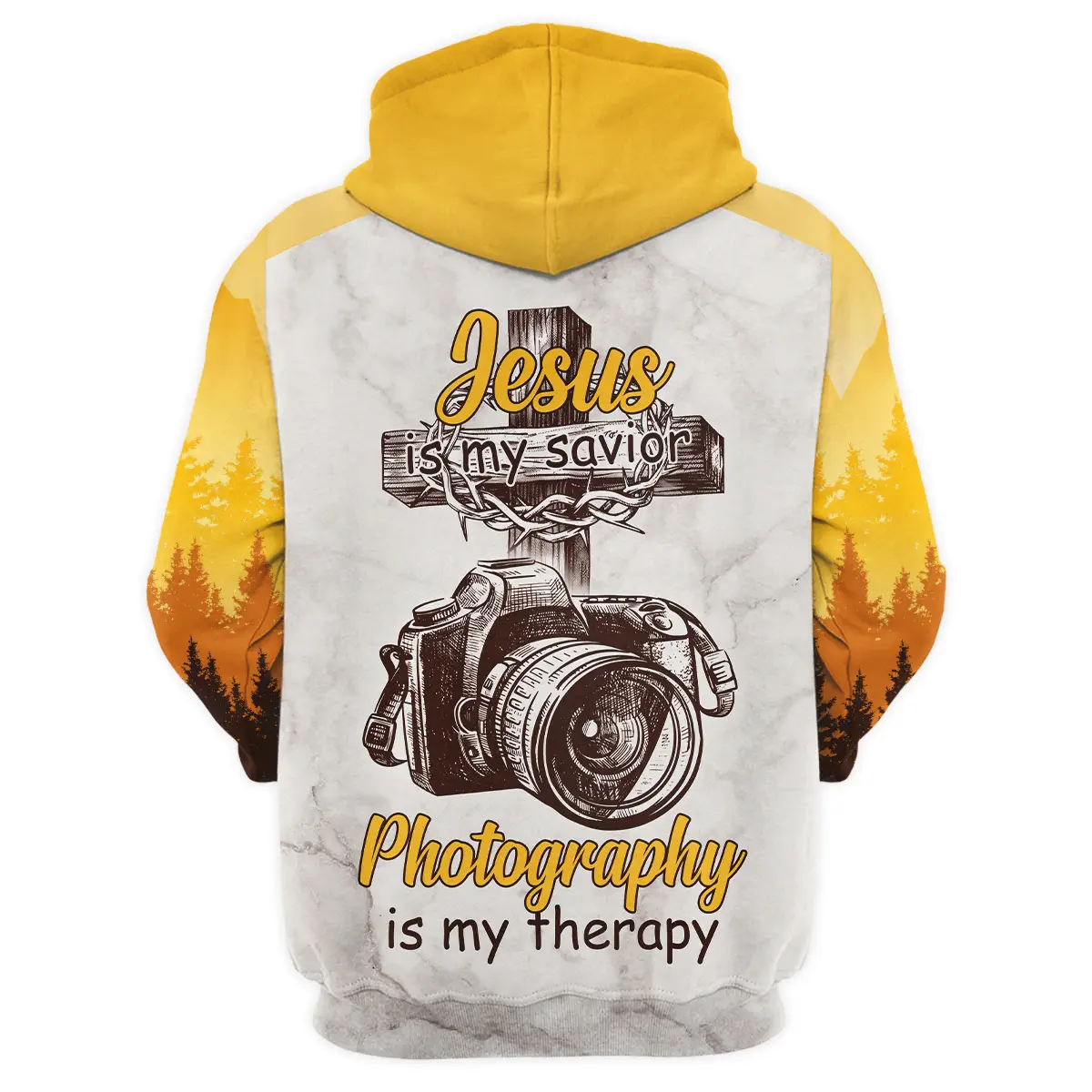 Jesus Is My Savior Photography Is My Therapy Arri Photography Videography All Over Prints BL241024A2AR - Hoodie - Image 3