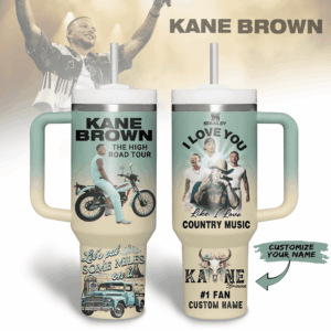 Kane Brown Music Custom Stanley Quencher 40oz Stainless Steel Tumbler With Handle - Threewoofs
