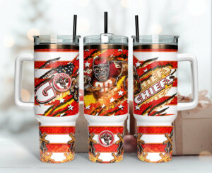Football Fanatic Tumbler - Double-Wall Insulated, Team Spirit Design