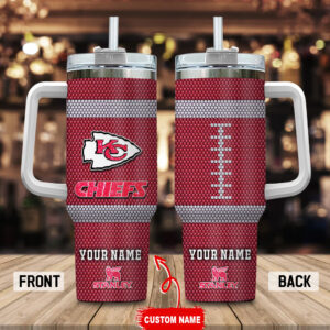 Custom Name Chiefs Football Tumbler - Personalized Drinkware Gift