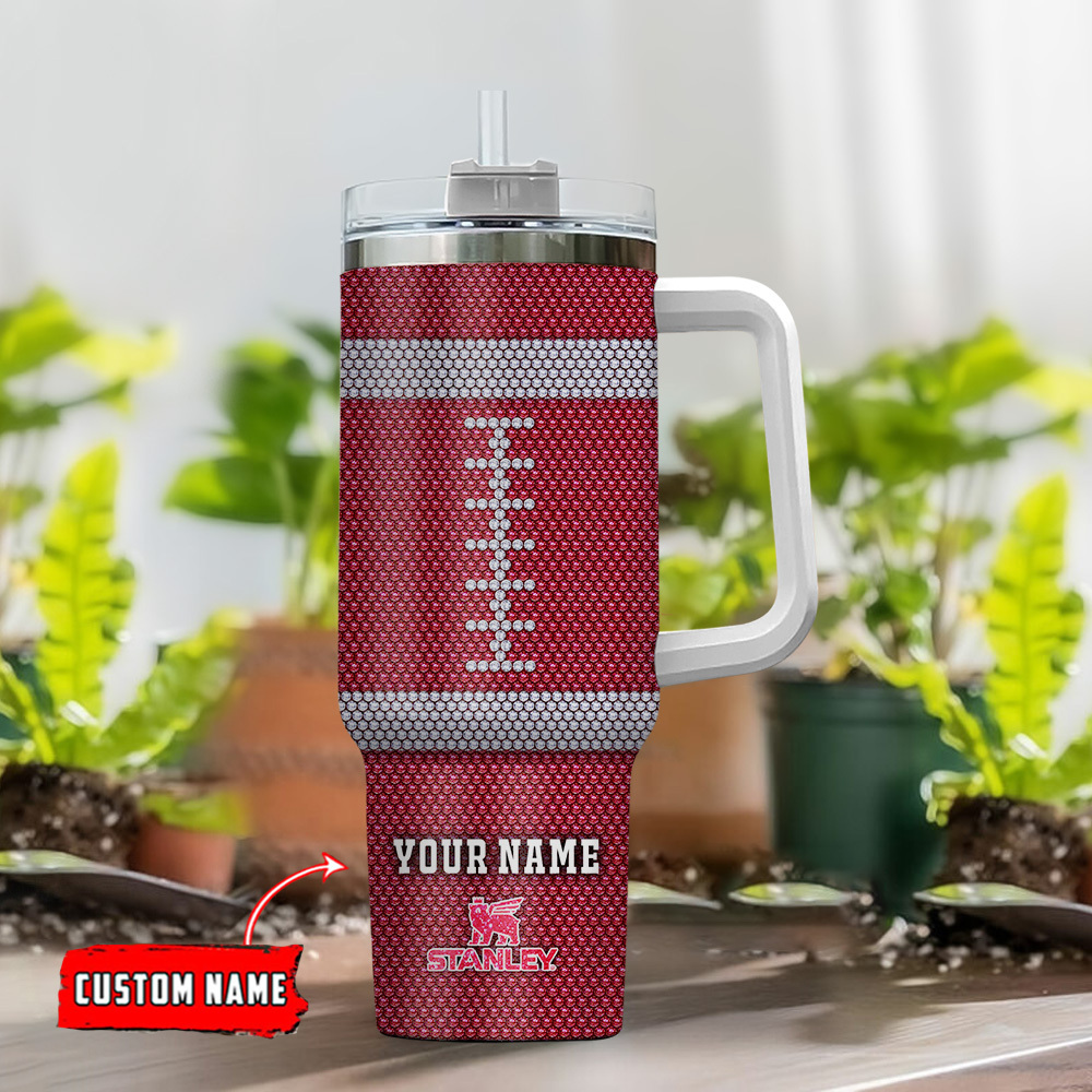 Custom Name Chiefs Football Tumbler - Personalized Drinkware Gift - Image 2