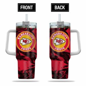 Kansas City Chiefs Stainless Steel Tumbler - Durable, Insulated, and Perfect for Fans