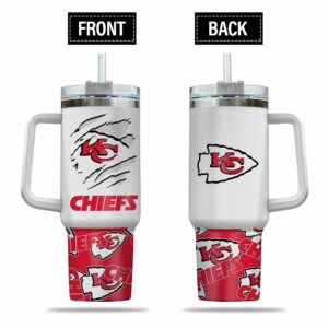 Kansas City Chiefs Insulated Tumbler with Handle - Perfect for Game Day