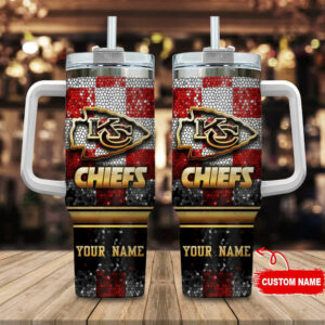 Custom NFL Team Tumbler with Handle - Personalized Fan Gift