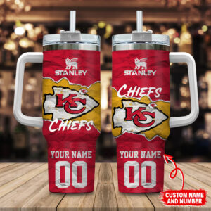 Customizable KC Chiefs Stanley Tumbler - Show Your Team Spirit!