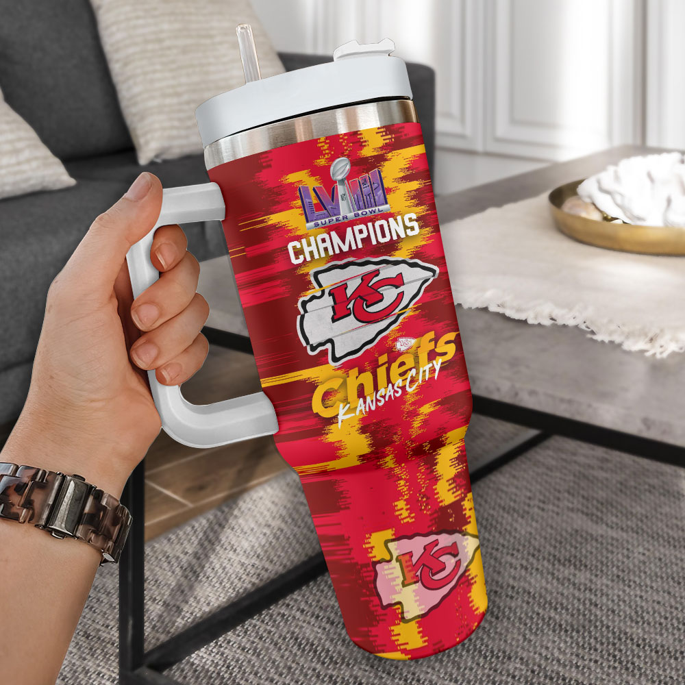 Customizable Kansas City Chiefs Super Bowl Champions Tumbler - Image 2