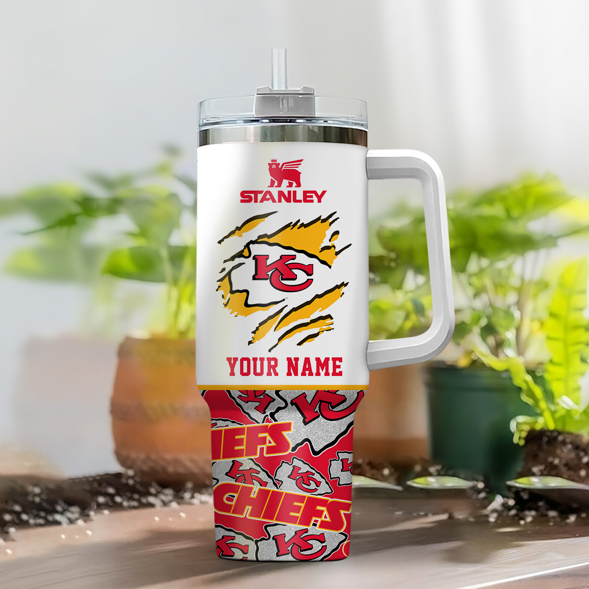 Customizable Stanley Tumbler - Show Off Your Team Spirit with Personalized Name - Image 2