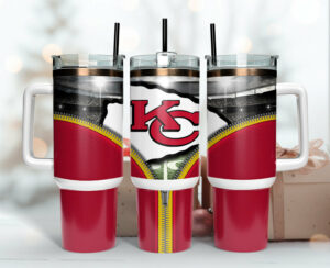 Kansas City Chiefs Insulated Tumbler with Handle - Perfect Gift for Football Fans