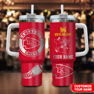 Custom Kansas City Chiefs Stanley Tumbler - Personalized Name