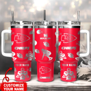 Customizable Chiefs Tumbler - Personalized Name, Perfect Gift for Fans