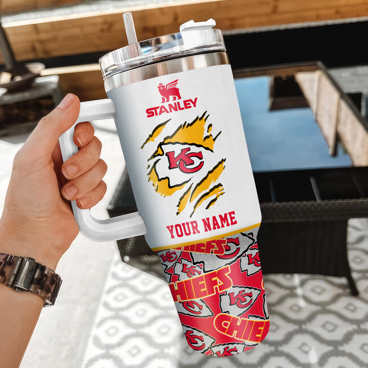 Customizable Stanley Tumbler - Show Off Your Team Spirit with Personalized Name - Image 3