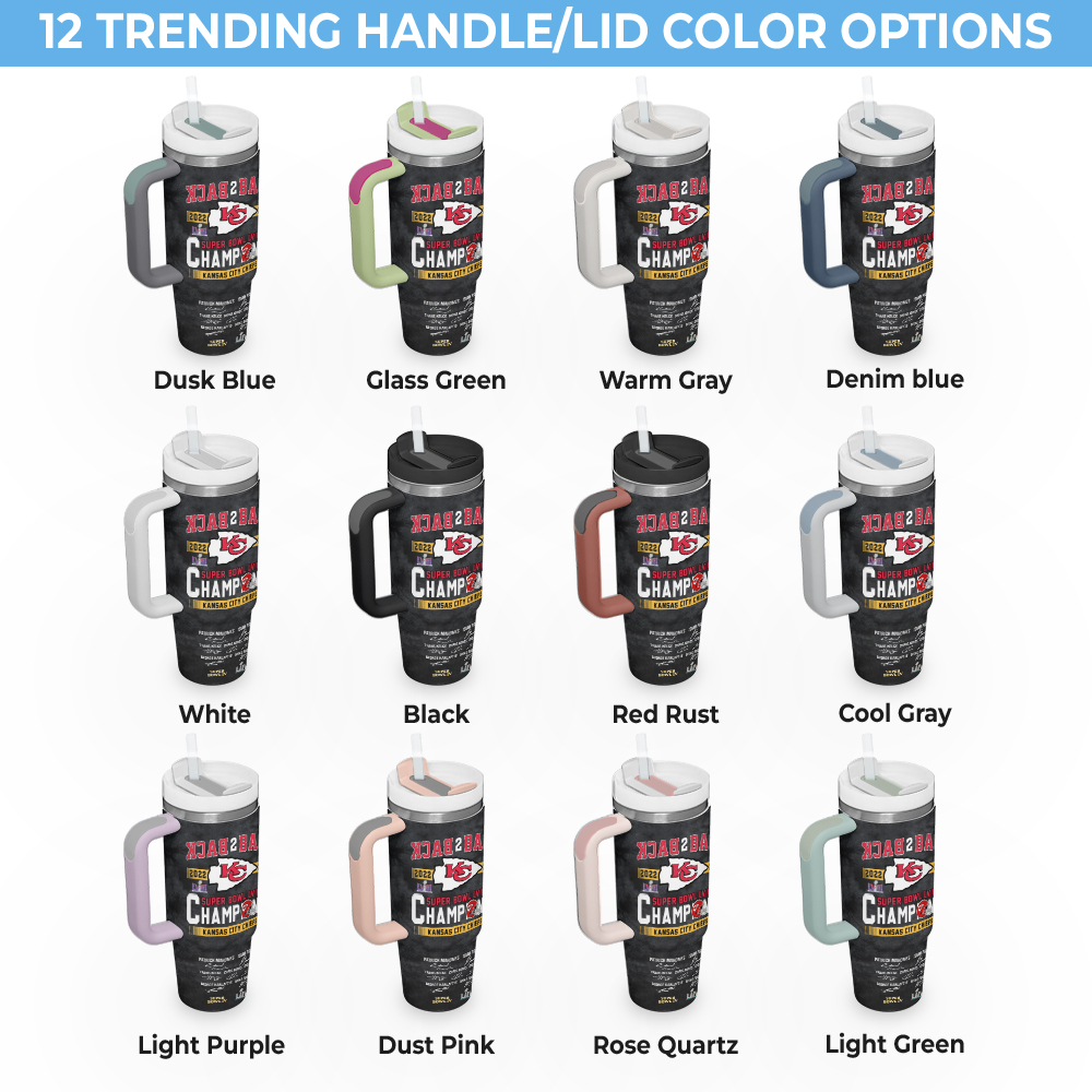 Kansas City Chiefs Super Bowl LVIII Champions Tumbler - Celebrate Back-to-Back Wins! - Image 4