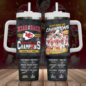 Kansas City Chiefs Super Bowl LVIII Champions Tumbler - Celebrate Back-to-Back Wins!