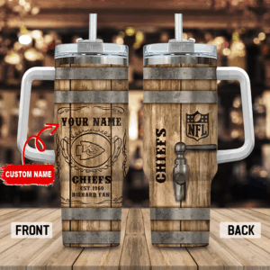 Custom NFL Diehard Fan Tumbler with Handle & Straw - Personalized Gift