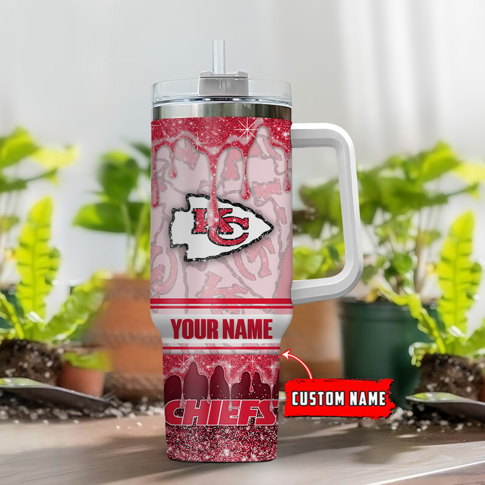 Customizable Glitter Tumbler with Straw and Handle - Perfect Gift for Fans - Image 2