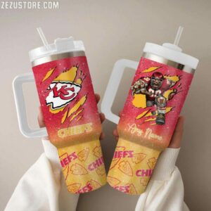 Customizable Chiefs Tumbler Mug with Straw - Perfect for Fans!