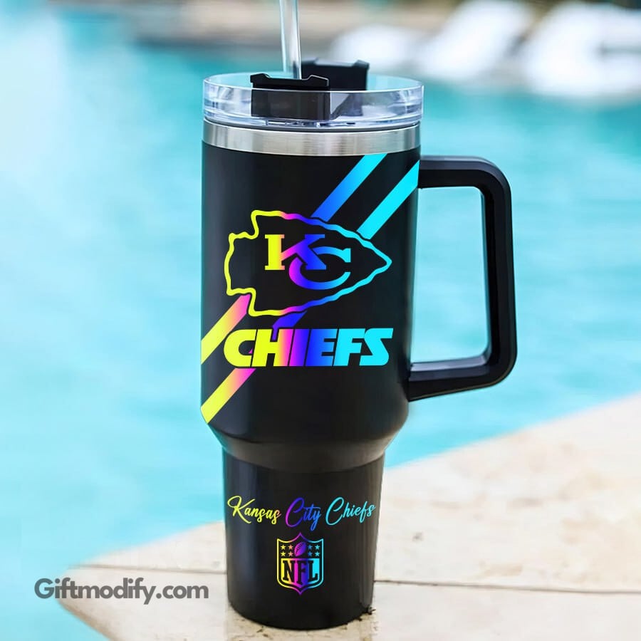 Customizable Chiefs Tumbler with Handle - Personalized Gift for Fans - Image 2