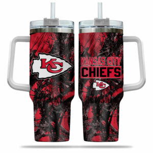Kansas City Chiefs Insulated Travel Mug with Handle - 40oz Tumbler