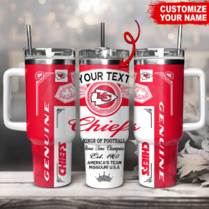 Customizable Chiefs Travel Mug - Personalized Name & Logo Design