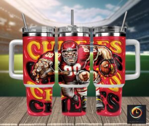 Ultimate Football Fan Tumbler - Insulated Mug with Straw & Handle